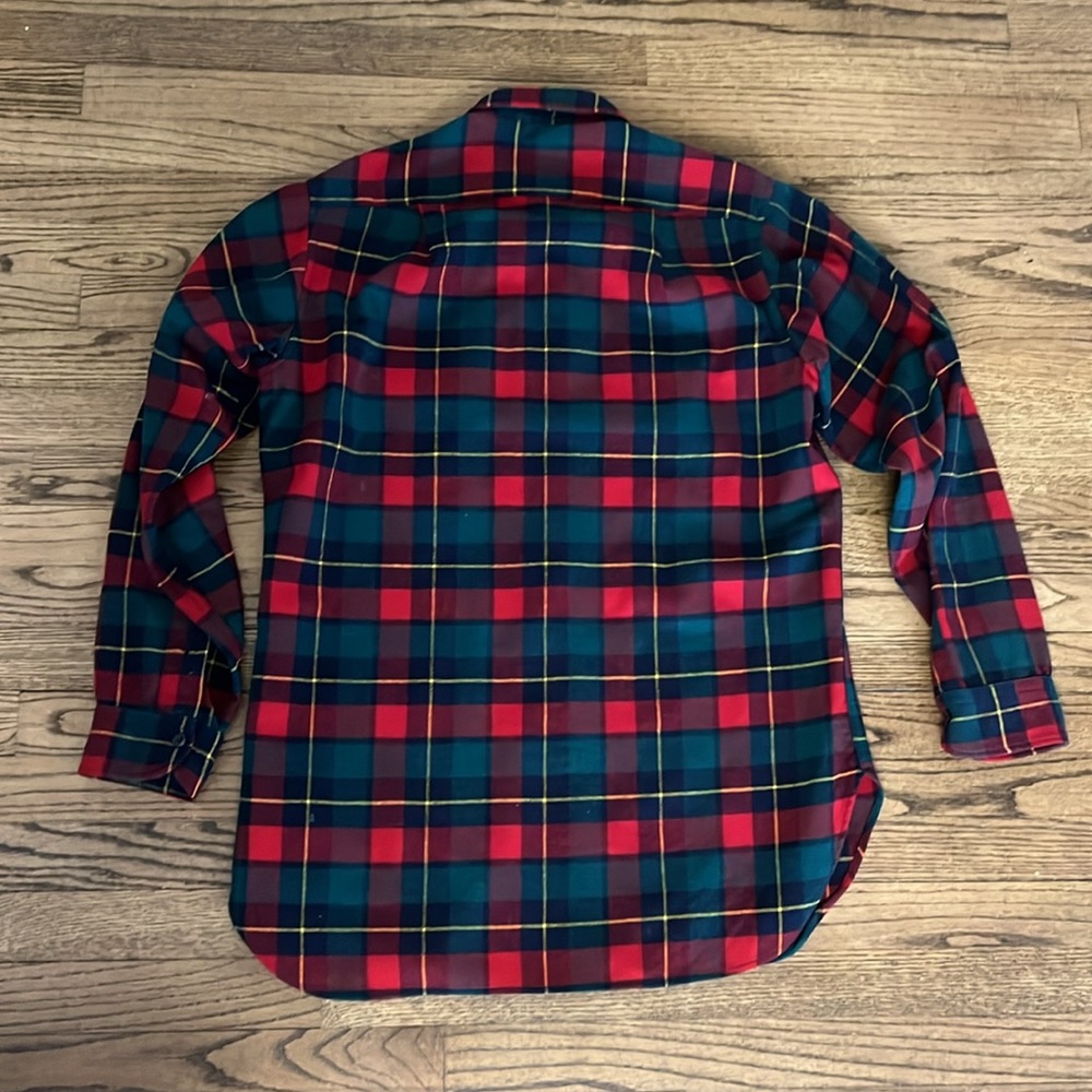 Pendleton Wool Button Down Red And Green Plaid Sm… - image 4